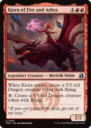 Kiora of Fire and Ashes (FRA-247) - uncommon - Foil