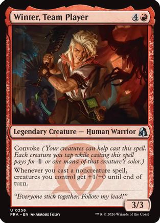 Winter, Team Player (FRA-256) - uncommon - Foil