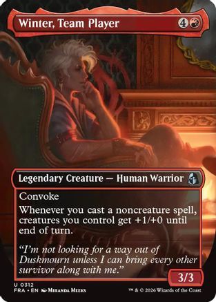 Winter, Team Player (Borderless) (FRA-312) - uncommon