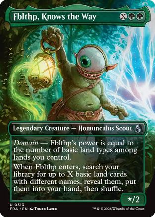 Fblthp, Knows the Way (Borderless) (FRA-313) - uncommon - Foil
