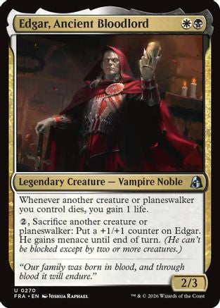 Edgar, Ancient Bloodlord (FRA-270) - uncommon - Foil