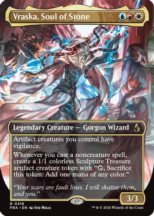 Vraska, Soul of Stone (Borderless) (FRA-318) - rare - Foil