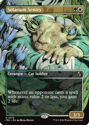 Solarium Sentry (Borderless) (FRA-376) - rare - Foil
