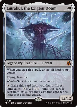 Emrakul, the Exigent Doom (FRA-001) - mythic