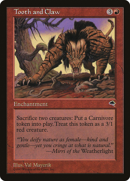 Tooth and Claw (TMP-210) - rare