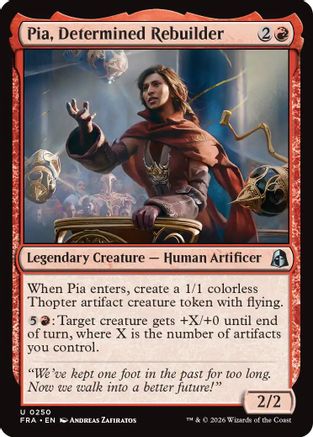 Pia, Determined Rebuilder (FRA-250) - uncommon