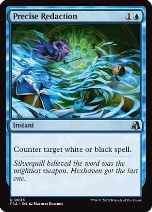Precise Redaction (FRA-036) - uncommon - Foil