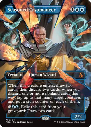Seasoned Cryomancer (Borderless) (0324) (FRA-324) - mythic