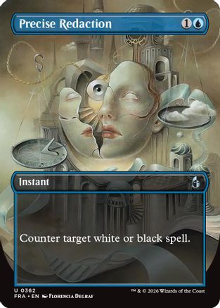 Precise Redaction (Borderless) (FRA-362) - uncommon - Foil