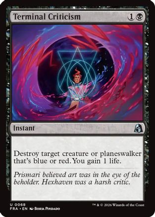 Terminal Criticism (FRA-068) - uncommon - Foil