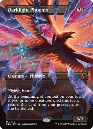 Darklight Phoenix (Borderless) (0325) (FRA-325) - mythic