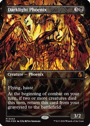 Darklight Phoenix (Borderless) (0444) (FRA-444) - mythic - Foil