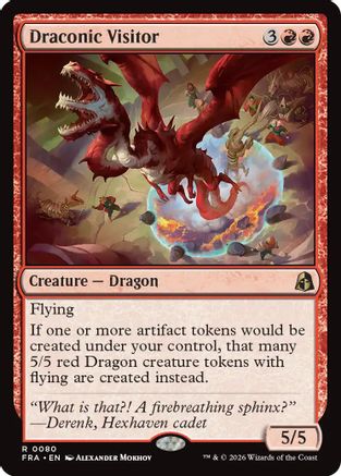 Draconic Visitor (FRA-080) - rare - Foil