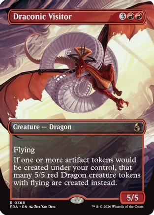 Draconic Visitor (Borderless) (FRA-368) - rare
