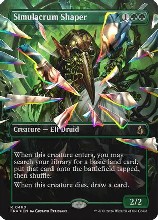 Simulacrum Shaper (Borderless) (Facet Foil) (FRA-460) - rare - Foil