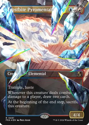 Frostbite Pyromental (Borderless) (Facet Foil) (FRA-461) - rare - Foil