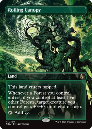 Roiling Canopy (Borderless) (FRA-380) - rare