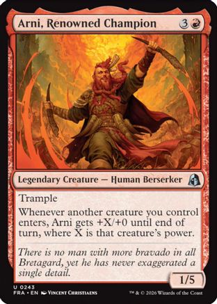 Arni, Renowned Champion (FRA-243) - uncommon