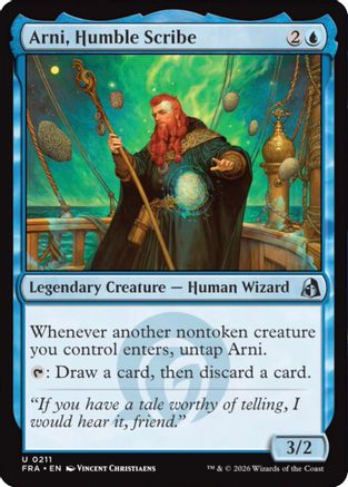 Arni, Humble Scribe (FRA-211) - uncommon