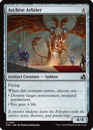 Archive Arbiter (FRA-167) - uncommon - Foil