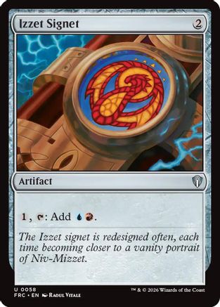 Izzet Signet (FRC-058) - uncommon