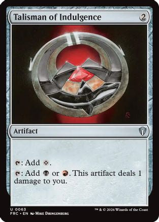 Talisman of Indulgence (FRC-063) - uncommon