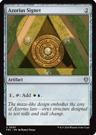 Azorius Signet (FRC-053) - uncommon