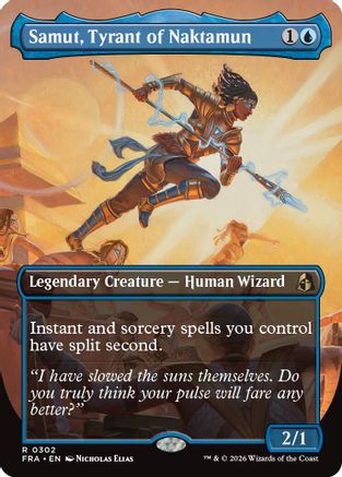Samut, Tyrant of Naktamun (Borderless) (FRA-302) - rare - Foil