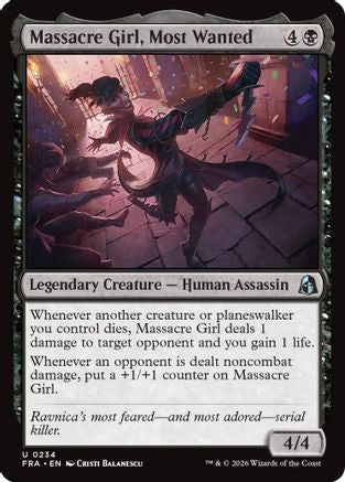 Massacre Girl, Most Wanted (FRA-234) - uncommon - Foil