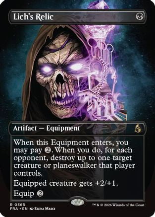 Lich's Relic (Borderless) (FRA-365) - rare
