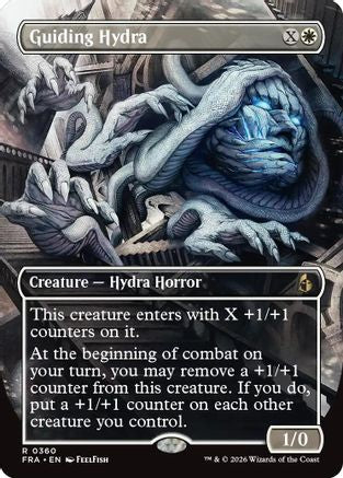 Guiding Hydra (Borderless) (FRA-360) - rare - Foil