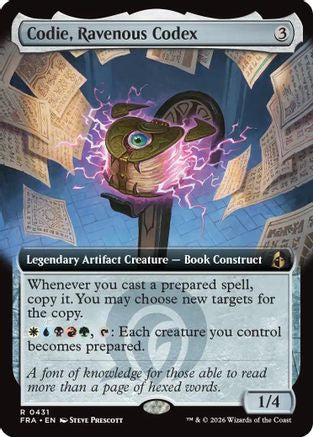 Codie, Ravenous Codex (Extended Art) (FRA-431) - rare