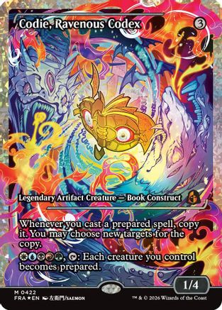 Codie, Ravenous Codex (Showcase) (Fracture Foil) (FRA-422) - mythic - Foil