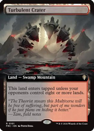 Turbulent Crater (Extended Art) (FRC-101) - rare