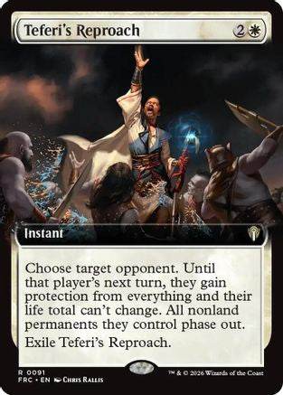 Teferi's Reproach (Extended Art) (FRC-091) - rare