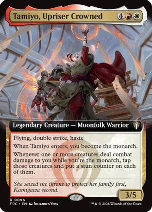 Tamiyo, Upriser Crowned (Extended Art) (FRC-096) - rare