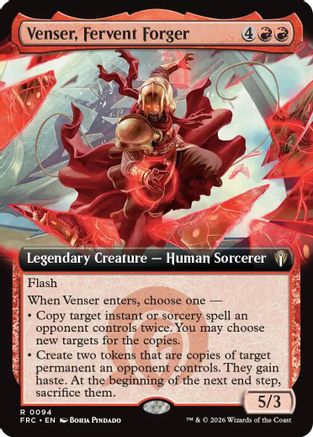 Venser, Fervent Forger (Extended Art) (FRC-094) - rare