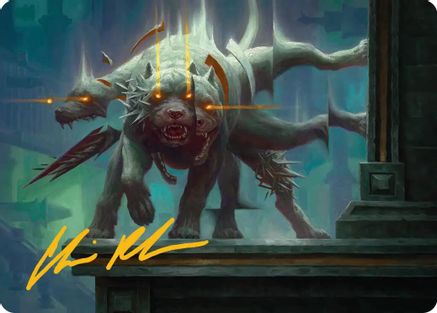 Flickering Hound Art Card (2/54) (Gold-Stamped Signature) (ASFRA-002) - special