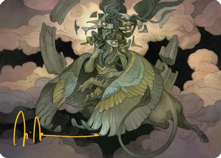 Sphinx of False Conclusions Art Card (Gold-Stamped Signature) (ASFRA-007) - special