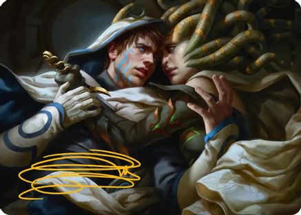 Vraska's Final Mercy Art Card (Gold-Stamped Signature) (ASFRA-015) - special