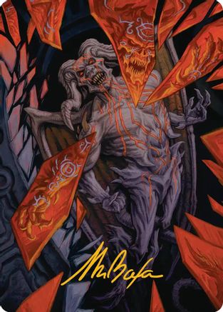 Curse-Marred Demon Art Card (Gold-Stamped Signature) (ASFRA-037) - special