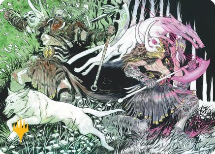 Ferocity of the Hunt Art Card (Gold-Stamped) (ASFRA-026) - special