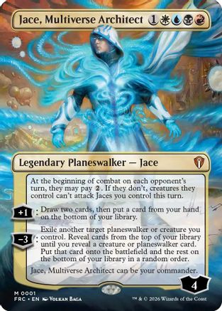 Jace, Multiverse Architect (Borderless) (FRC-001) - mythic - Foil
