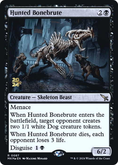 Hunted Bonebrute (PRE-87S) - rare - Foil
