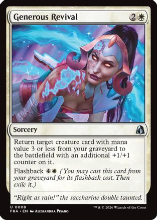 Generous Revival (FRA-008) - uncommon - Foil