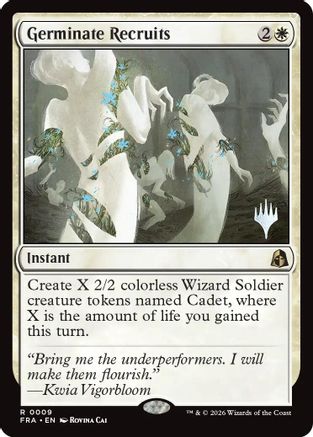 Germinate Recruits (PPFRA-009) - rare - Foil