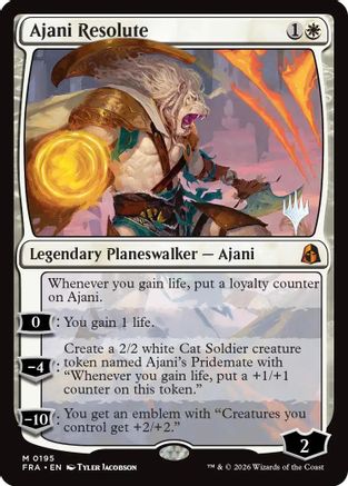 Ajani Resolute (PPFRA-195) - mythic - Foil