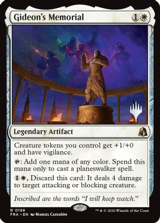 Gideon's Memorial (PPFRA-198) - rare - Foil