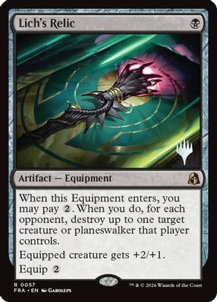 Lich's Relic (PPFRA-057) - rare - Foil
