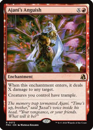 Ajani's Anguish (PPFRA-072) - rare - Foil
